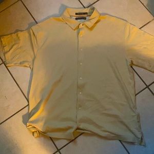 Tan casual button down